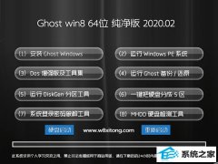 电脑公司官网Win8.1 极速纯净版 v2020.02(64位)